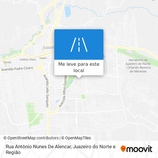Rua Antônio Nunes De Alencar mapa