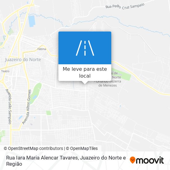 Rua Iara Maria Alencar Tavares mapa