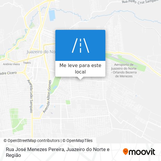 Rua José Menezes Pereira mapa
