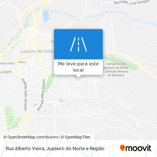 Rua Alberto Vieira mapa
