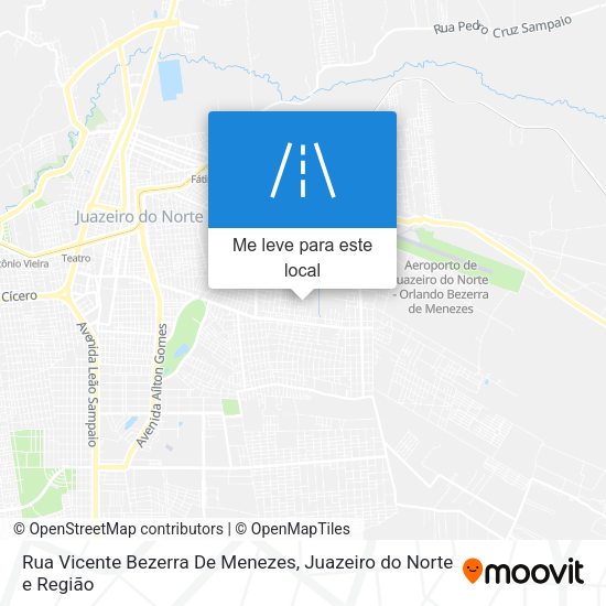 Rua Vicente Bezerra De Menezes mapa