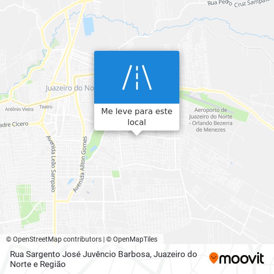 Rua Sargento José Juvêncio Barbosa mapa