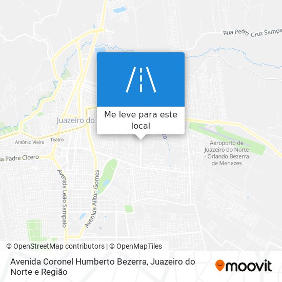 Avenida Coronel Humberto Bezerra mapa