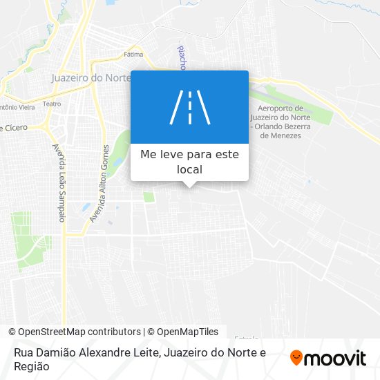 Rua Damião Alexandre Leite mapa