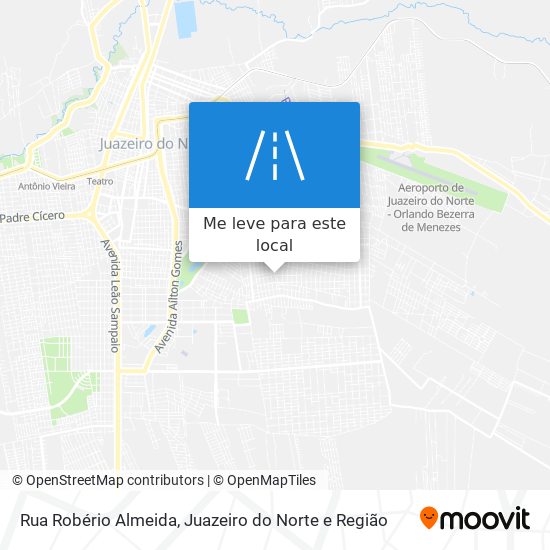 Rua Robério Almeida mapa