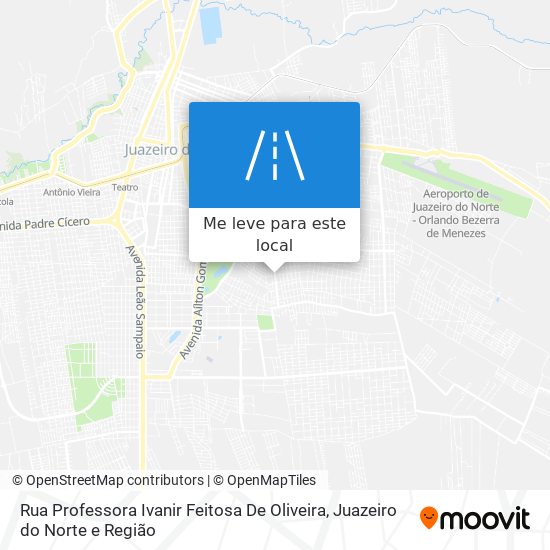 Rua Professora Ivanir Feitosa De Oliveira mapa