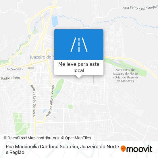 Rua Marcionília Cardoso Sobreira mapa