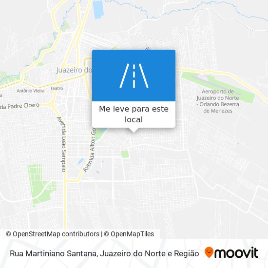 Rua Martiniano Santana mapa