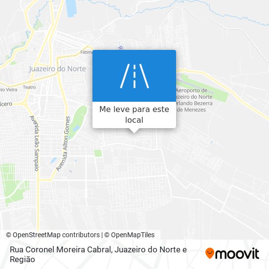 Rua Coronel Moreira Cabral mapa