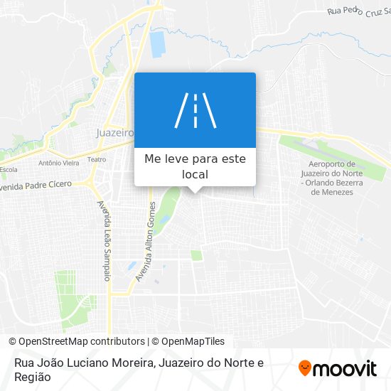 Rua João Luciano Moreira mapa