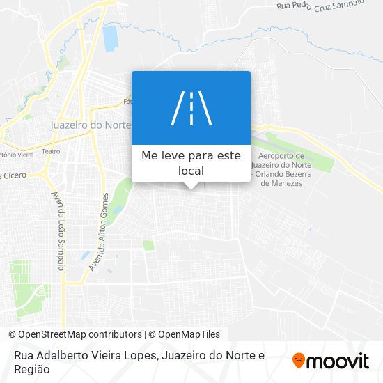 Rua Adalberto Vieira Lopes mapa