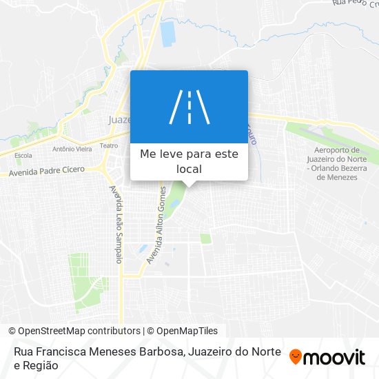 Rua Francisca Meneses Barbosa mapa