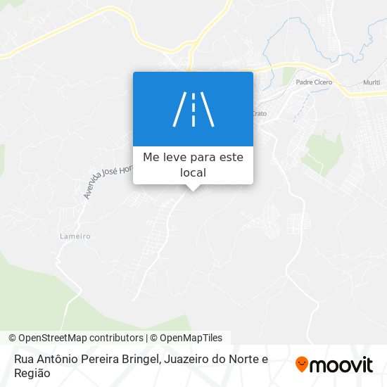 Rua Antônio Pereira Bringel mapa