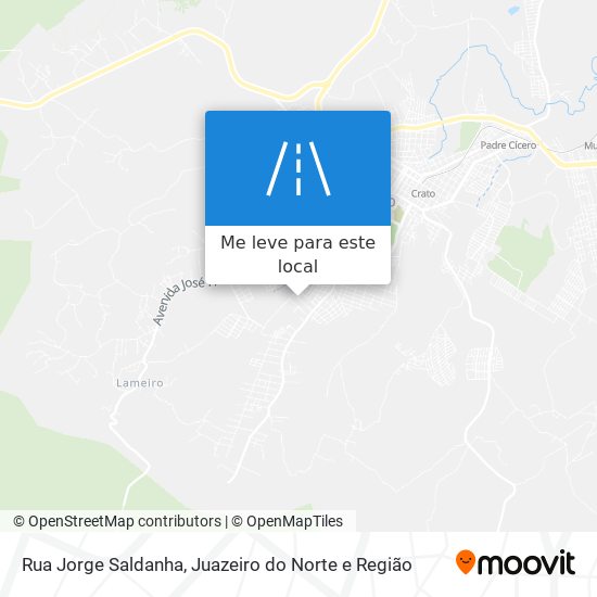 Rua Jorge Saldanha mapa