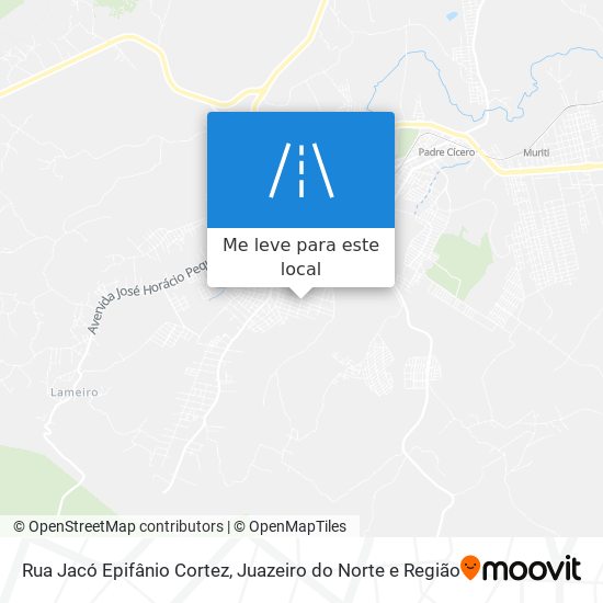 Rua Jacó Epifânio Cortez mapa