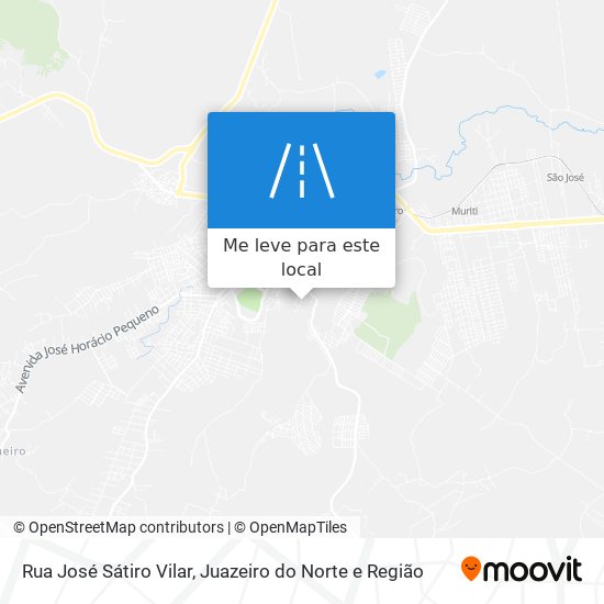 Rua José Sátiro Vilar mapa
