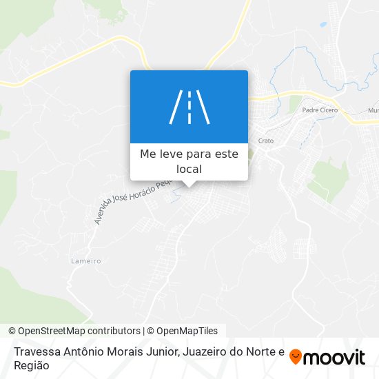 Travessa Antônio Morais Junior mapa