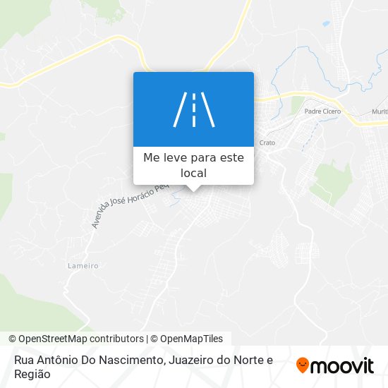 Rua Antônio Do Nascimento mapa