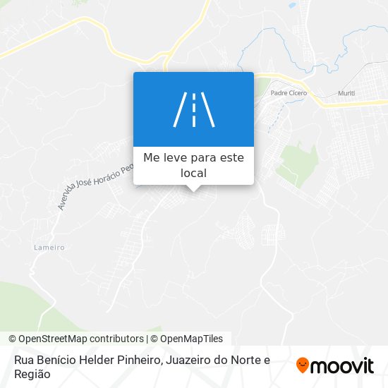 Rua Benício Helder Pinheiro mapa