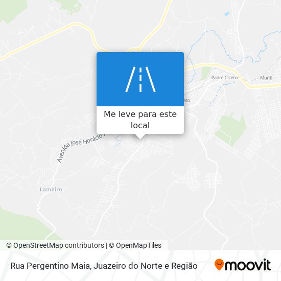 Rua Pergentino Maia mapa