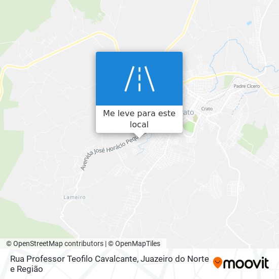 Rua Professor Teofilo Cavalcante mapa
