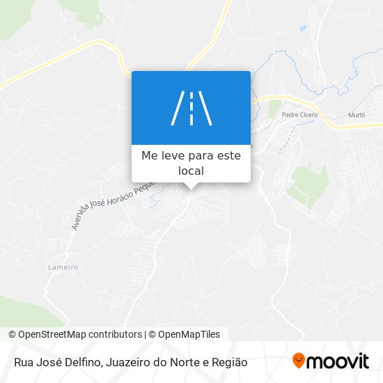 Rua José Delfino mapa