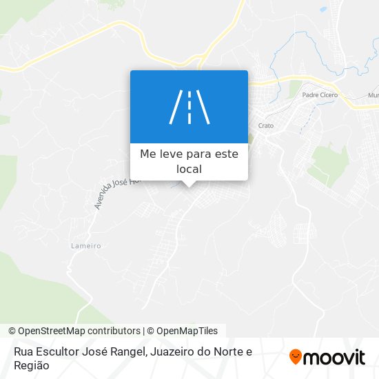 Rua Escultor José Rangel mapa