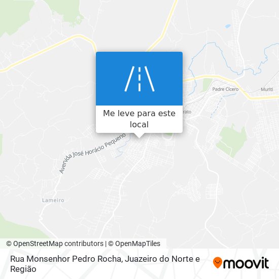 Rua Monsenhor Pedro Rocha mapa