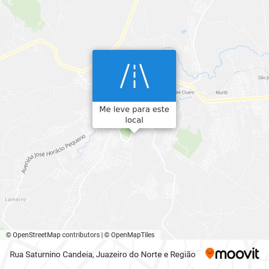 Rua Saturnino Candeia mapa