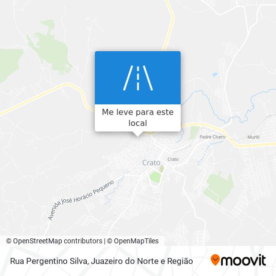 Rua Pergentino Silva mapa