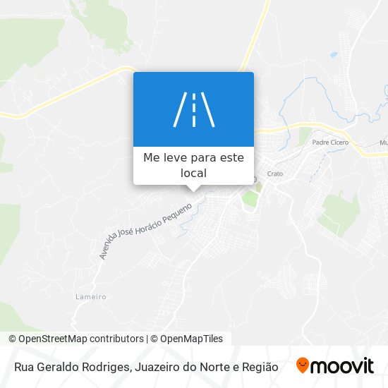 Rua Geraldo Rodriges mapa