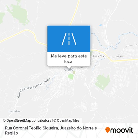 Rua Coronel Teófilo Siqueira mapa