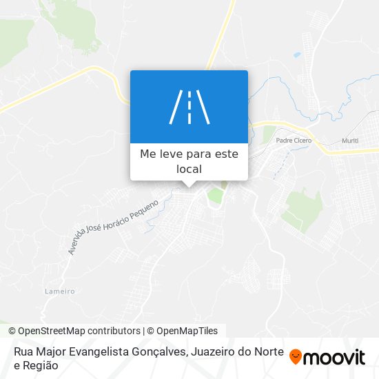 Rua Major Evangelista Gonçalves mapa