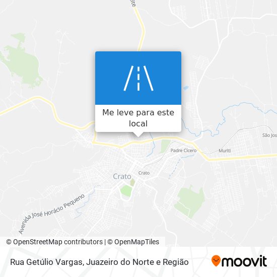 Rua Getúlio Vargas mapa