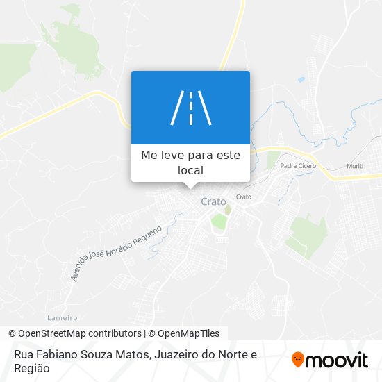 Rua Fabiano Souza Matos mapa