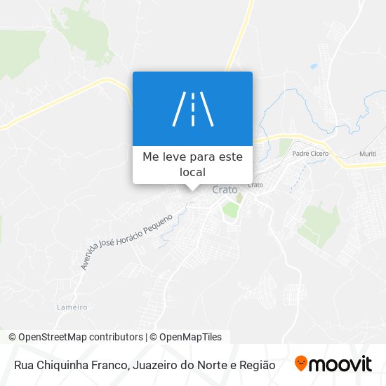 Rua Chiquinha Franco mapa