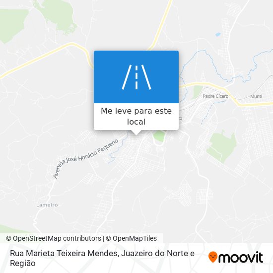 Rua Marieta Teixeira Mendes mapa