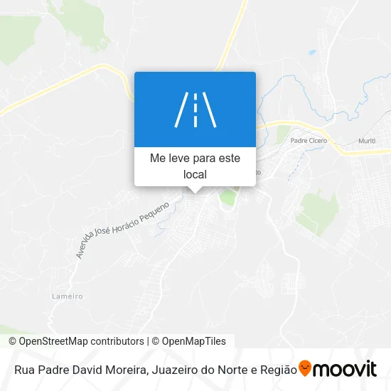 Rua Padre David Moreira mapa