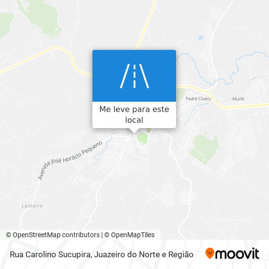 Rua Carolino Sucupira mapa