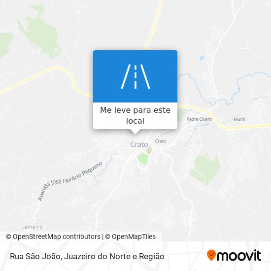 Rua São João mapa