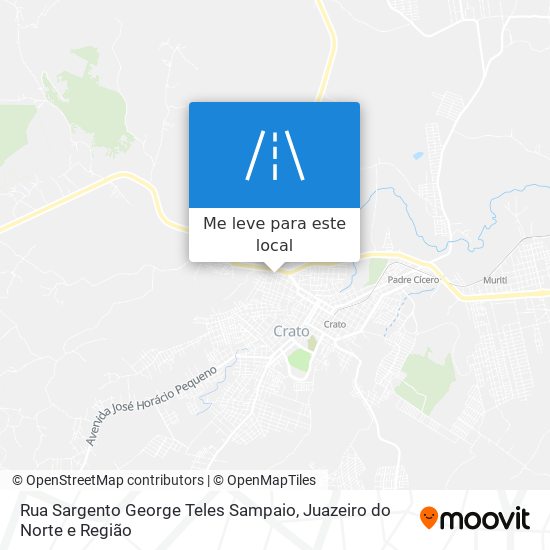 Rua Sargento George Teles Sampaio mapa