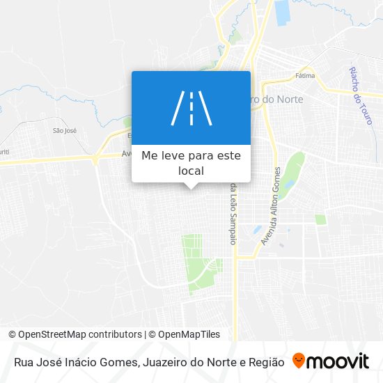 Rua José Inácio Gomes mapa