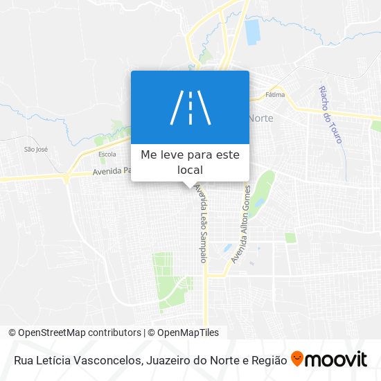Rua Letícia Vasconcelos mapa