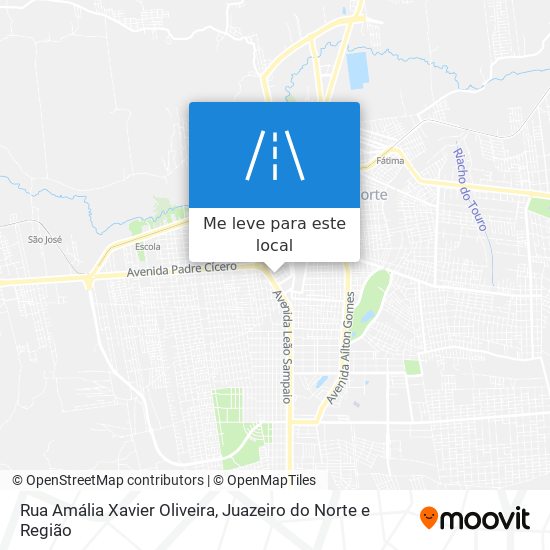 Rua Amália Xavier Oliveira mapa