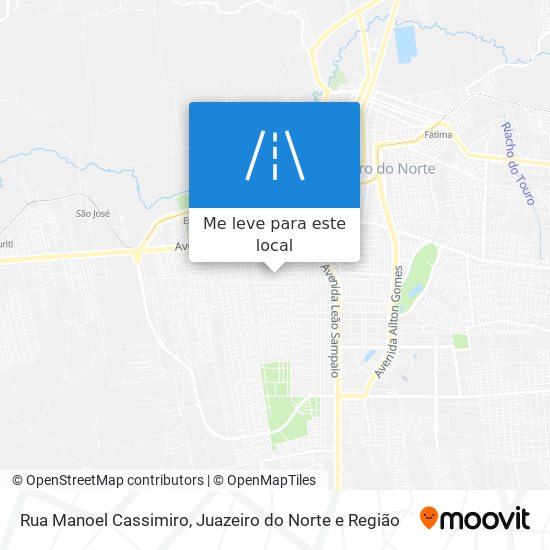 Rua Manoel Cassimiro mapa