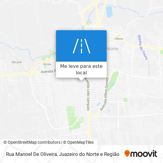 Rua Manoel De Oliveira mapa