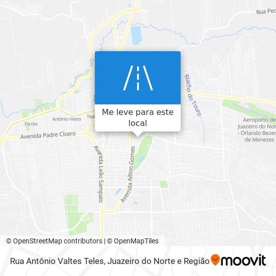 Rua Antônio Valtes Teles mapa