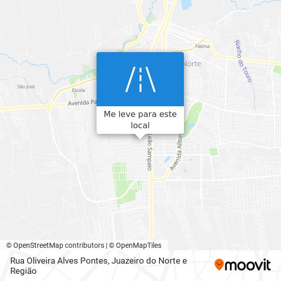 Rua Oliveira Alves Pontes mapa