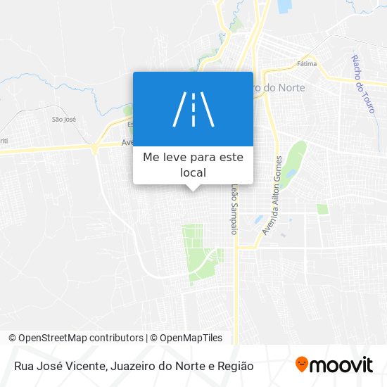 Rua José Vicente mapa