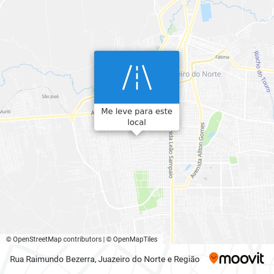 Rua Raimundo Bezerra mapa